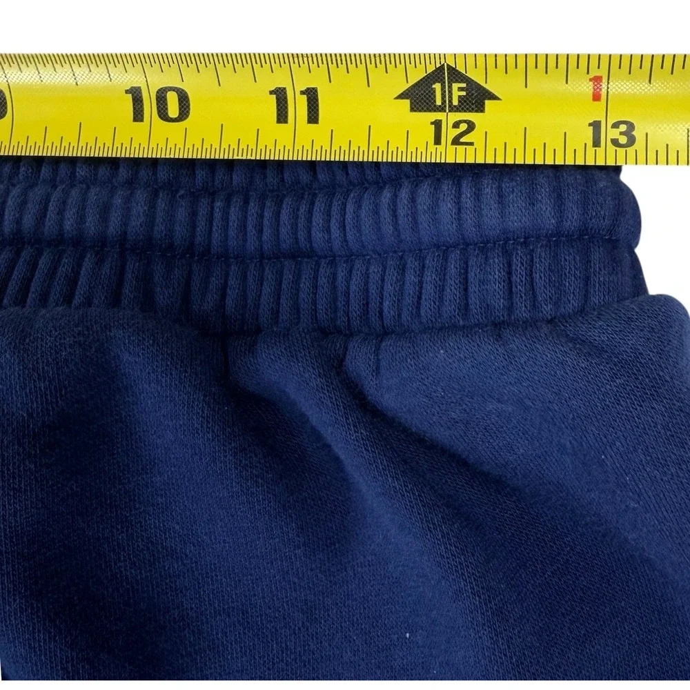 Adidas Mens Small‎ Blue Fleece Sweatpants Wide Leg Athletic Lounge Pants